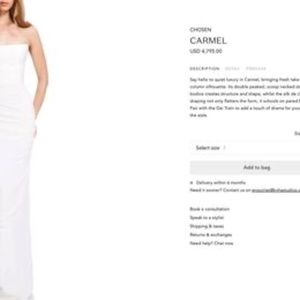 Never worn KYHA wedding dress for sale